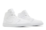 Кроссовки Jordan Air Jordan 1 Mid Triple White (Женская размерная сетка)