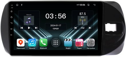 Магнитола для Toyota Vitz 3 2014-2019 - FarCar DX9-9540 монитор 9" IPS на Android 13, 4+64Гб, CarPlay