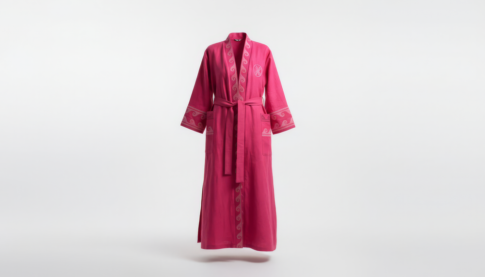 Шапан льняной OYU TOLQYN PINK