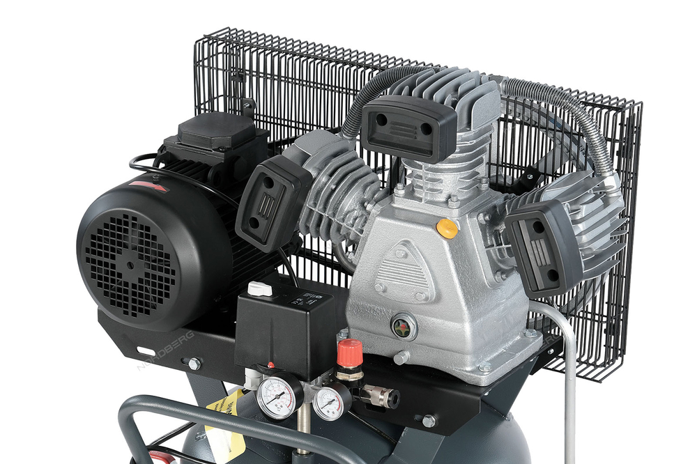 NORDBERG (NCPV100/580) Компрессор вертикальный поршневой с ременной передачей 380В, ресивер 100л, 580л/мин