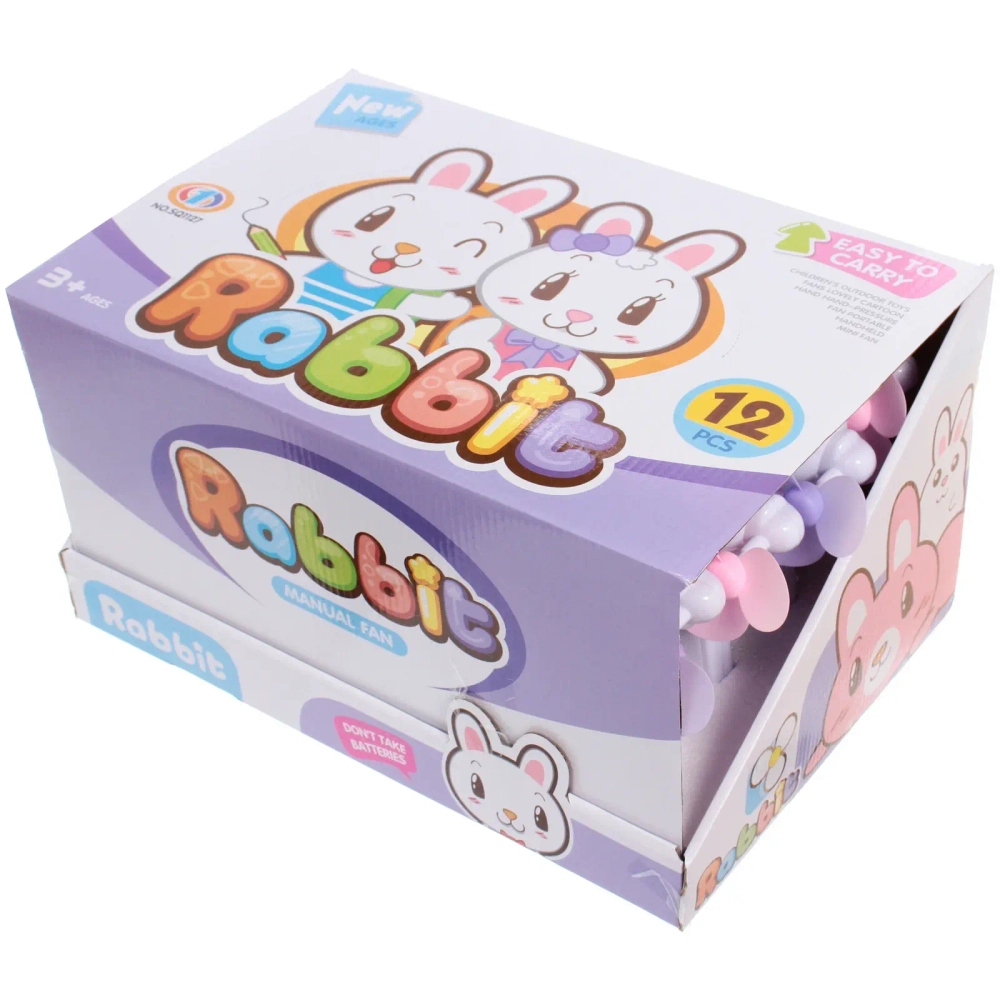 Вентилятор «Зайчонок» 20*14,5 см, микс