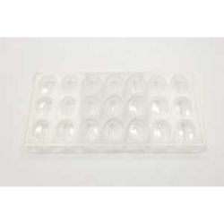 Форма для шоколада "Овал" 21 ячейка 35*27*12 мм, поликарбонат, P.L. Proff Cuisine