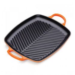 Чугунная сковорода-гриль Le Creuset, 30x27 см, Красная