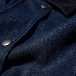 UNIQLO Короткая джинсовая куртка, темно-синий