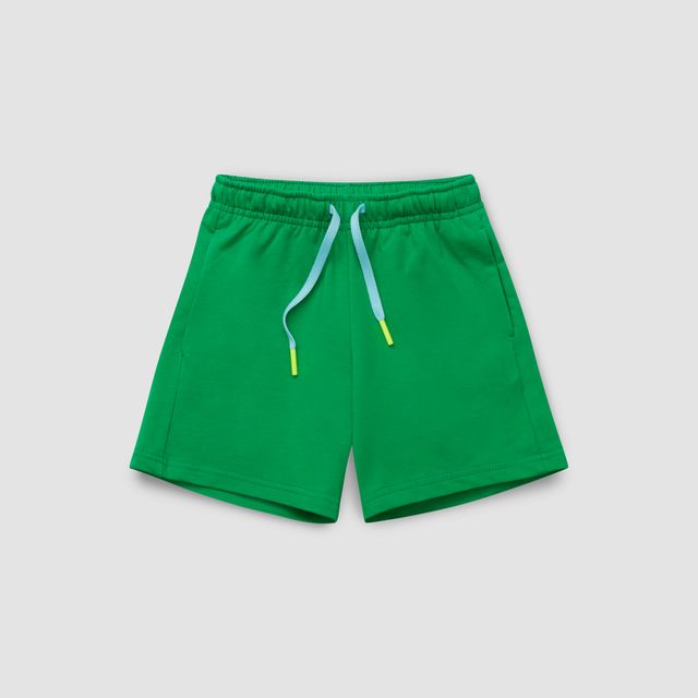 Шорты из хлопка зеленого цвета