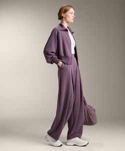 Oysho Куртка с высоким воротником, сиреневый