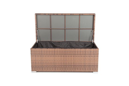 "Порту" сундук водонепроницаемый из искусственного ротанга, цвет коричневый