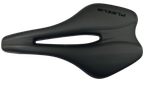 Седло PLS, спорт 245x145 мм, искусственная кожа, силикон высокой плотности, с вентиляцией, чёрное