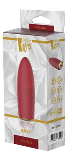 Бордовый клиторальный стимулятор Marly (Цвет: бордовый)