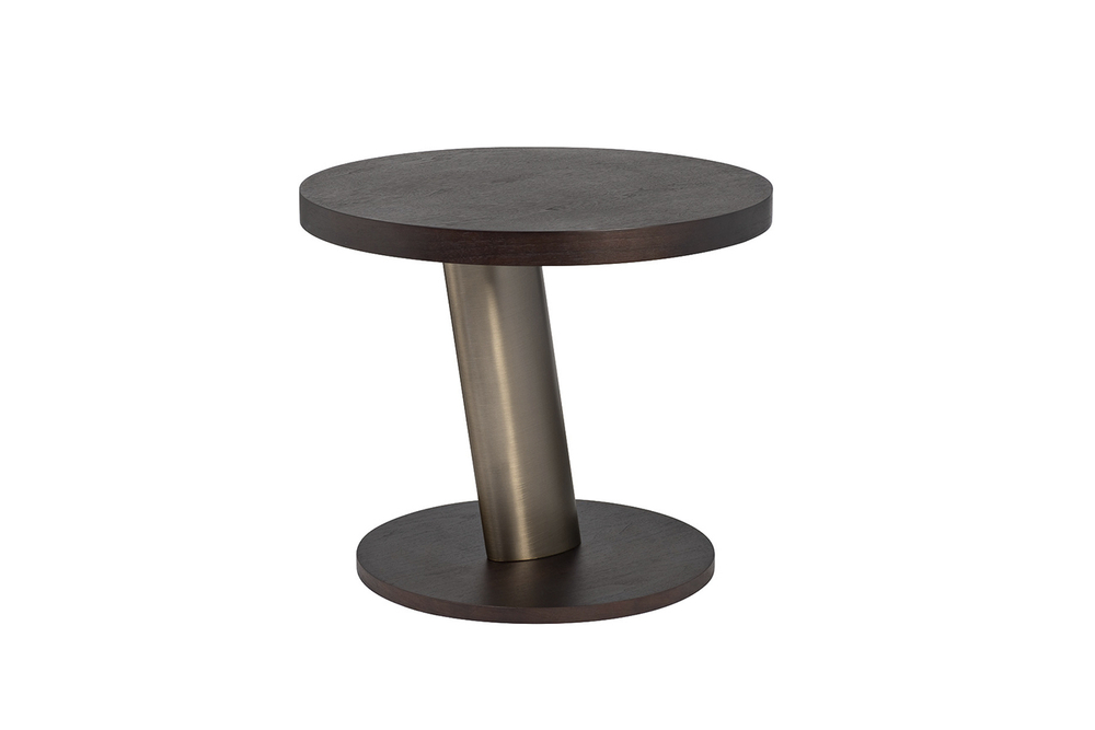 Стол журнальный Garda Decor Garda Decor Конг (Kong) темный орех d70*60 см