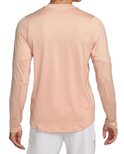 Мужская теннисная футболка теннисная Nike Dri-Fit Adventage Camisa - arctic orange/green glow/white