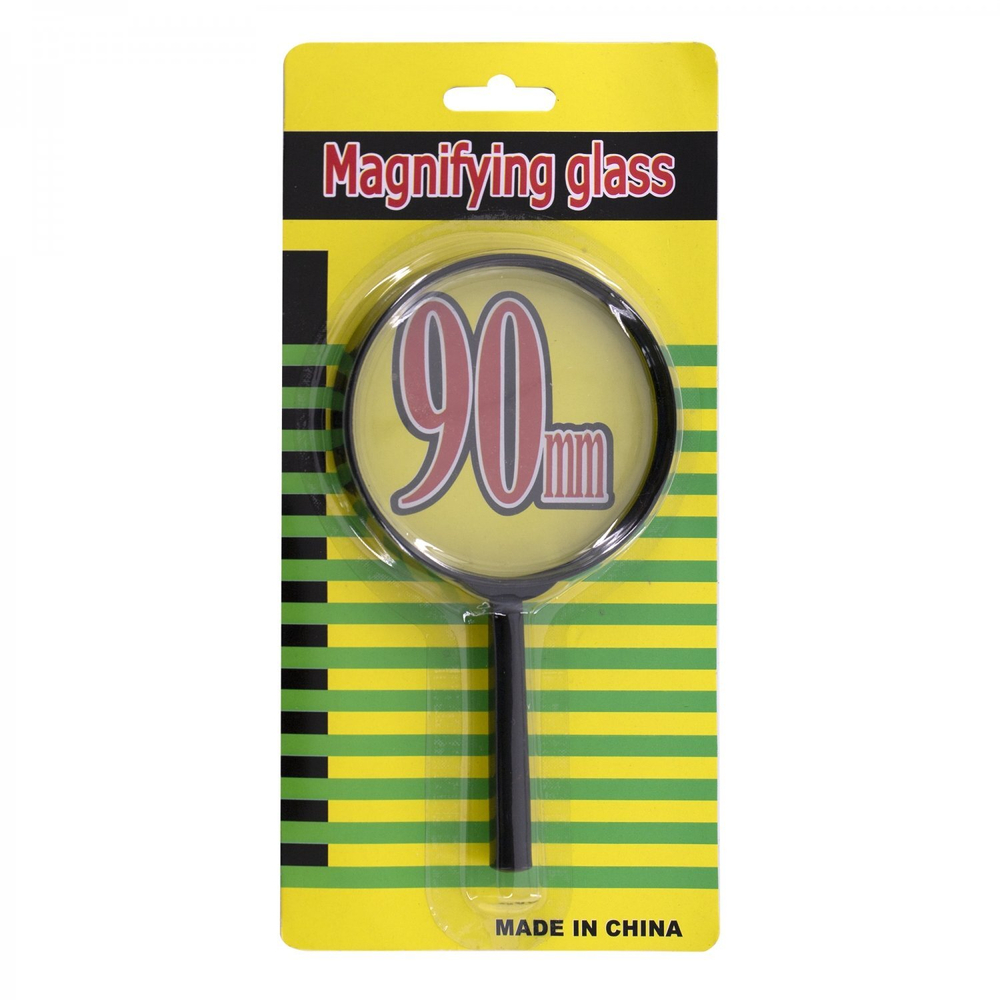 Лупа Alingar, 90 мм, 5-ти кратное увеличение, пластиковый корпус, картонная упаковка