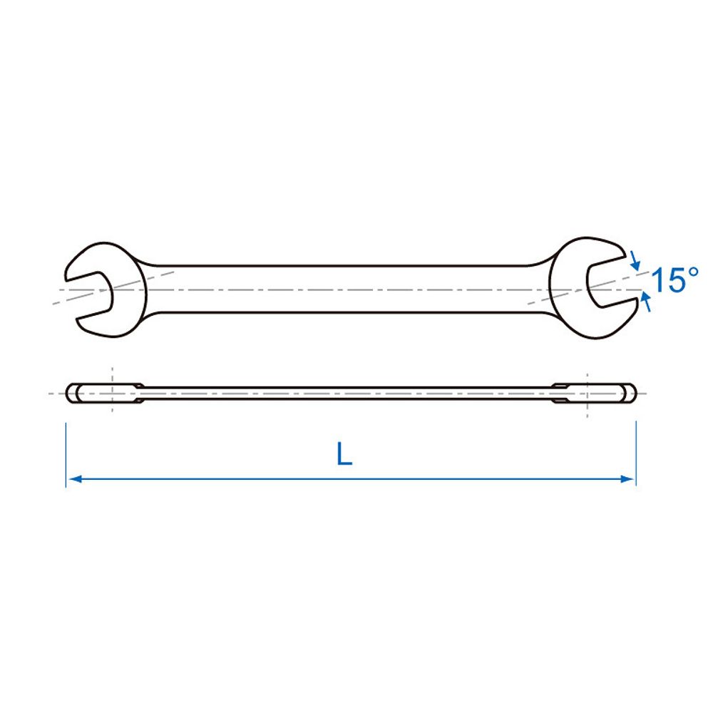 KING TONY (19001011) Ключ рожковый 10 x 11 мм