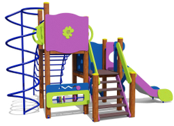 Игровой комплекс 07066.21 для детей 4-6 лет для уличной площадки