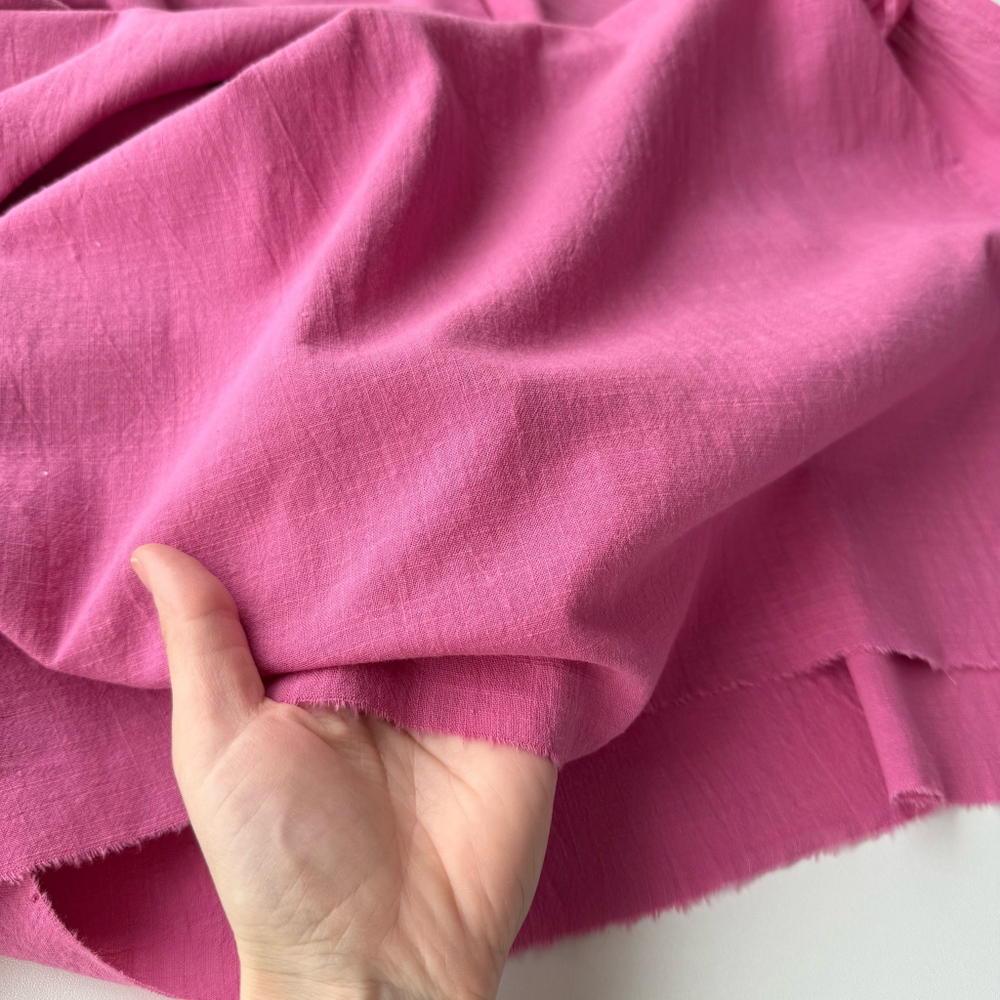 Хлопок "под Лён" Розовый закат