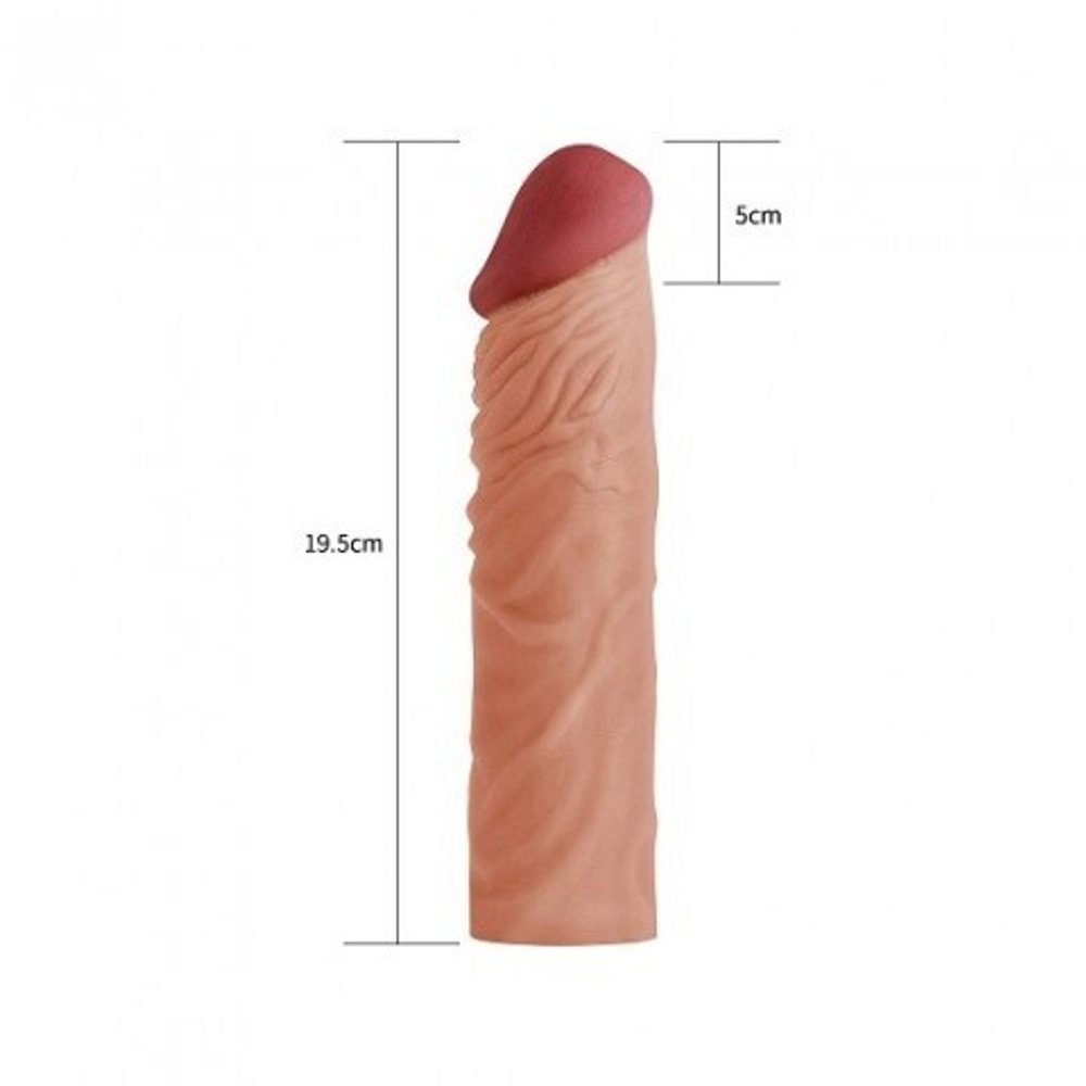 Насадка на пенис Pleasure X-TENDER (18,5*3,9)