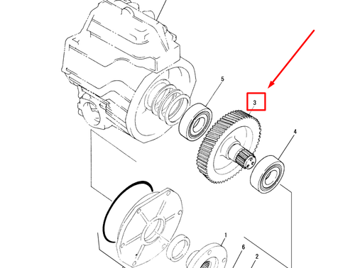 177074-03621 SHAFT-GEAR Z=57 (2,07)