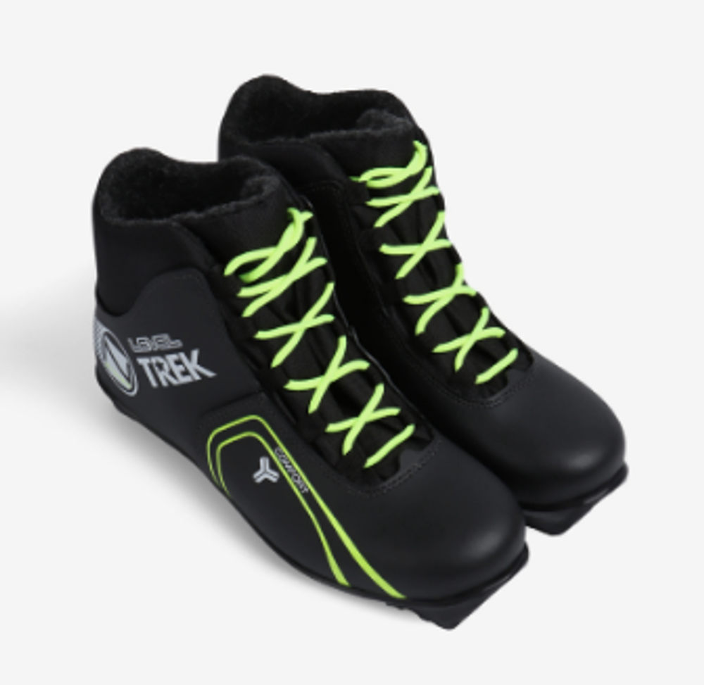 Ботинки лыжные Level 1 TREK, NNN, р. 36, искусственная кожа, чёрные