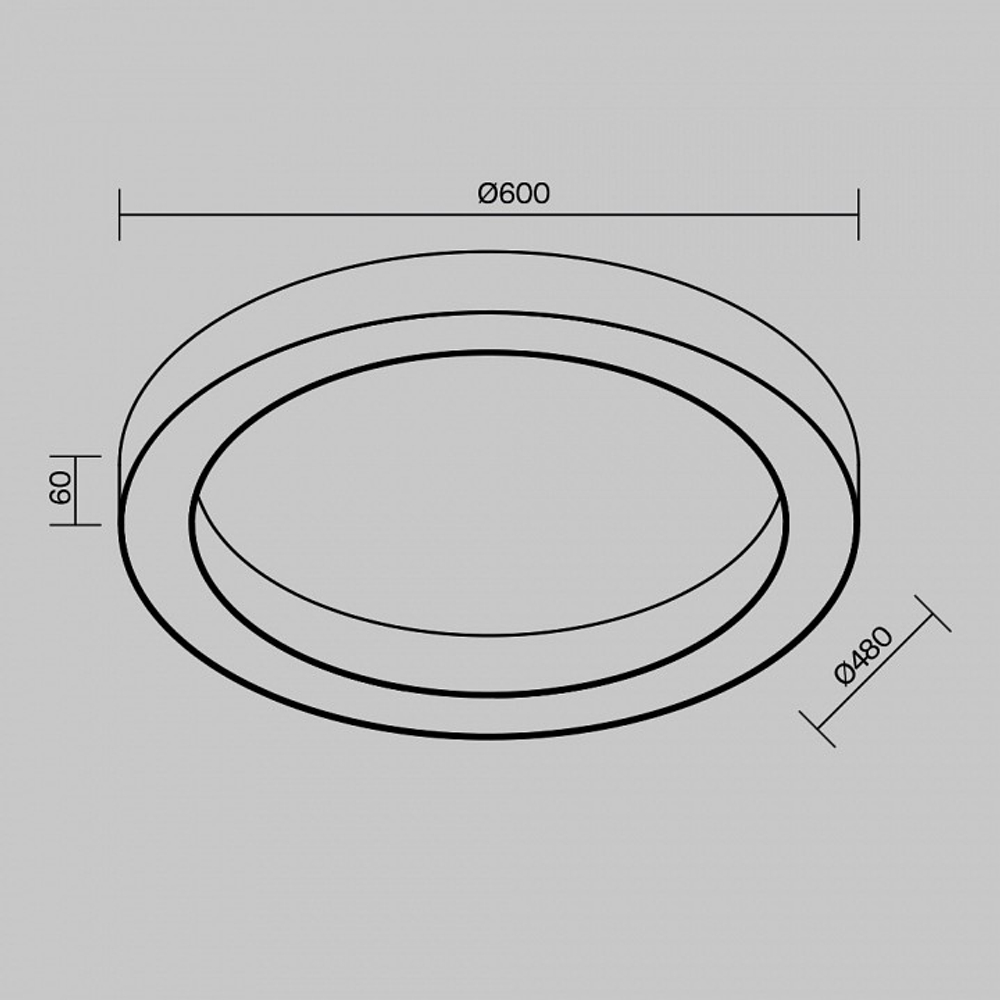 Накладной светильник Maytoni Technical Lua C093CL-45W3K-B
