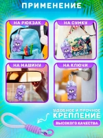 Мягкая игрушка брелок Собака мишка с бантом