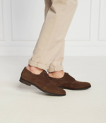 Кожаные броги casual hilfiger suede Tommy Hilfiger - коричневый(FM0FM05039)