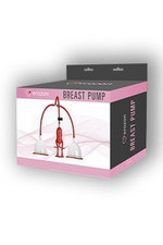 Вакуумная помпа для груди Breast Pump с двумя чашами (Цвет: прозрачный)