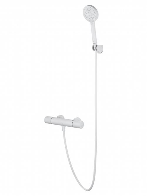 Смеситель для душа с термостатом WONZON & WOGHAND INN 2, Белый матовый (WW-A2006-A-MW)