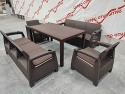 Обеденный комплект под ротанг YALTA FAMILY MAXI SET