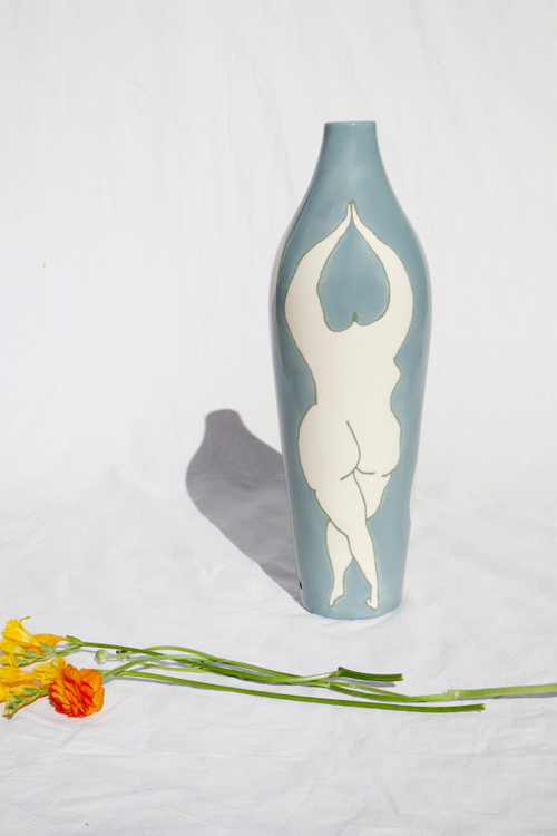 Лампа с абажуром Blue Women