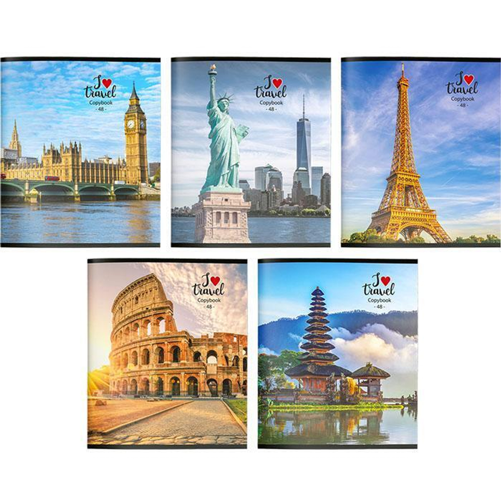 Тетрадь А5 48 л. "Города" (Creativiki)