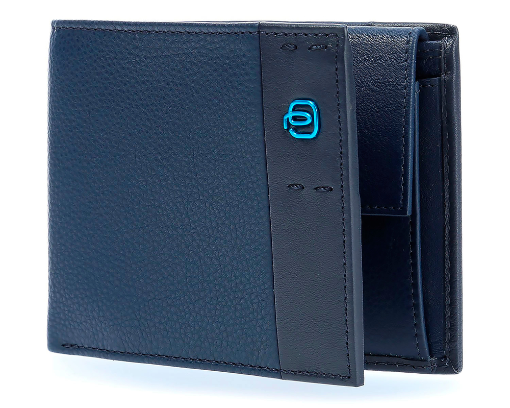 Кошелек Piquadro Pulse, синий, 13x9,5x2 см