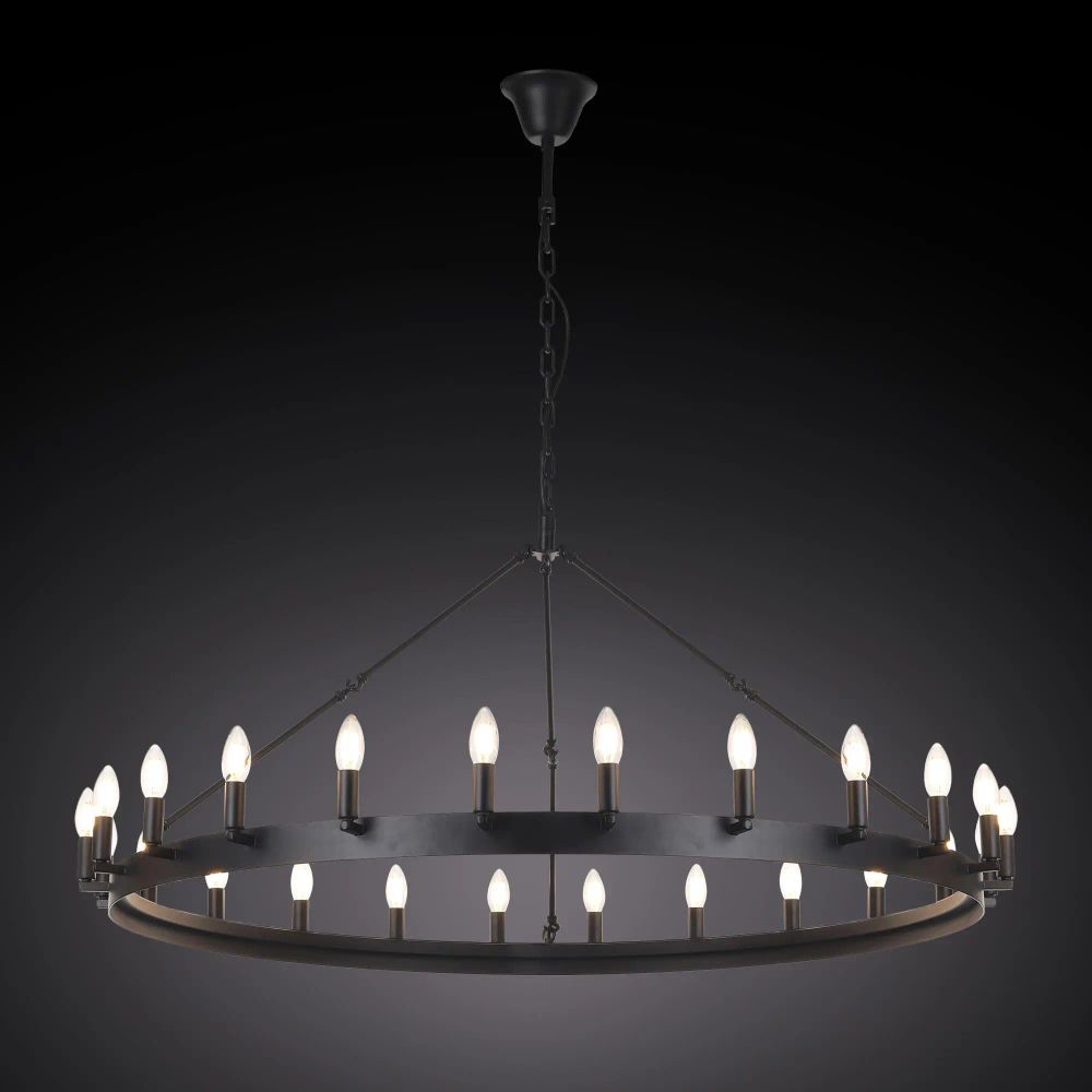 Citilux Смитсон CL470124 Люстра замковая подвесная Чёрная