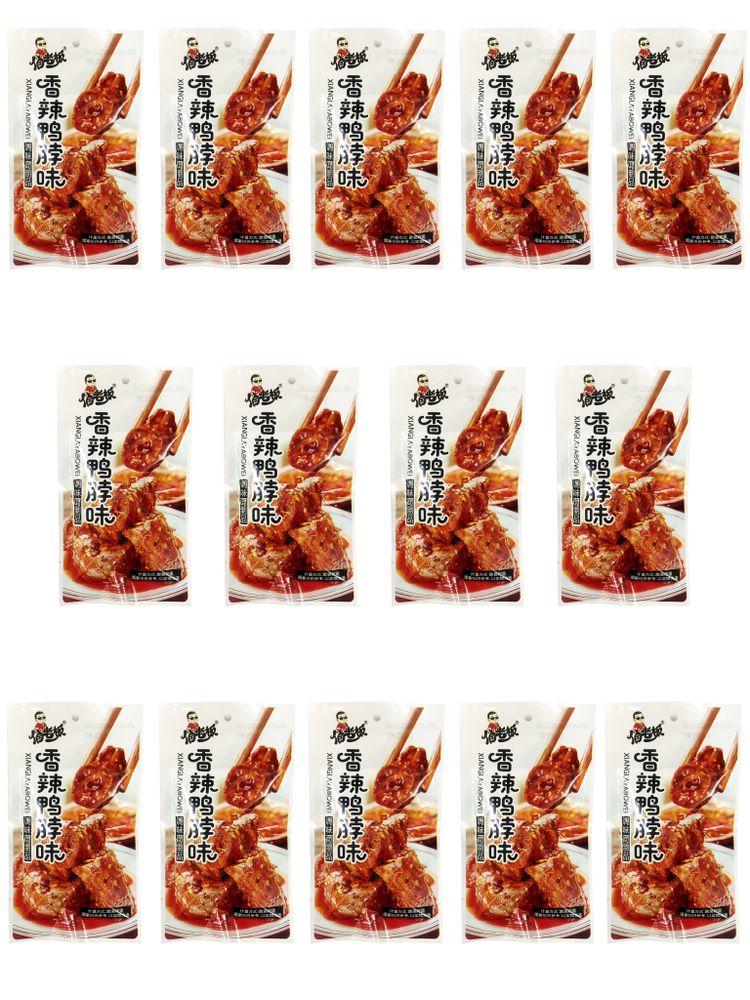 Снеки соевые Острые утиные шейки Xianglayabowey 18 г x 14 шт