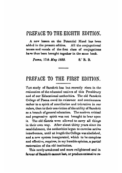 First book of Sanskrit: being an elementary treatise on grammar, with exercises | Ramkrishna Gopal Bhandarkar
