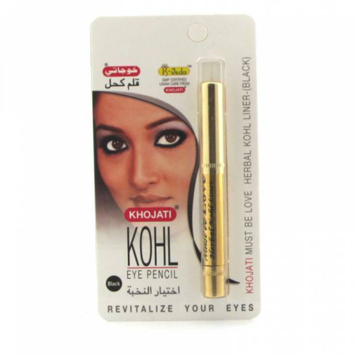 Карандаш для глаз Khojati Kohl Eye Pencil, черный, 1,25 гр