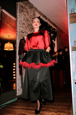 Футболка овер шелковая