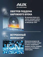 Настенная сплит-система AUX ASW-H09A4/CC-R2DI + AS-H09A4/CC-R2DI, белый