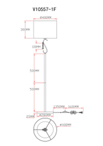 Торшер Moderli V10557-1F Caramel