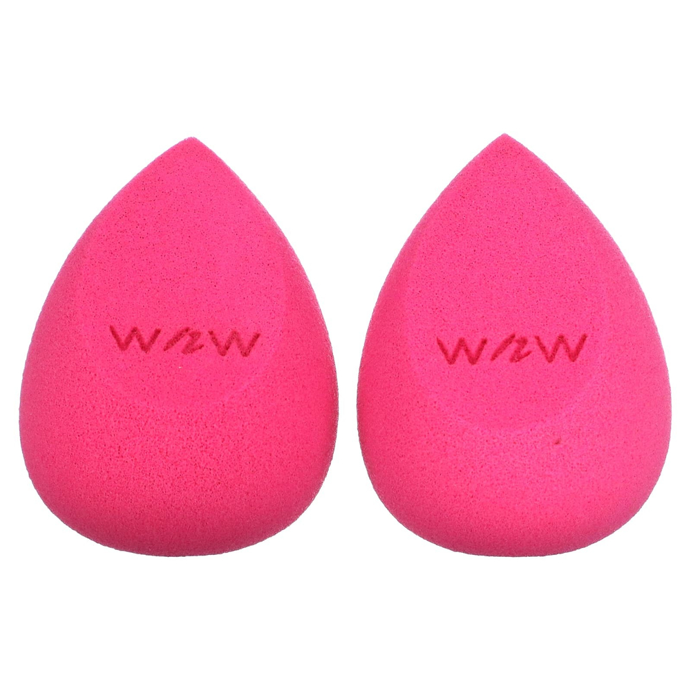 wet n wild, Губка для макияжа, двойное нажатие, розовая, 2 шт. В упаковке
