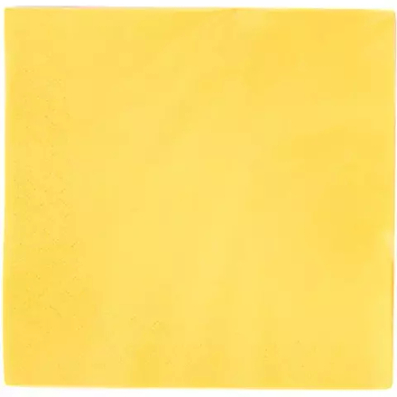 Салфетки 3х-слойные 33*33см[250шт] бум. салфет. ,H=11,L=33,B=17см желт
