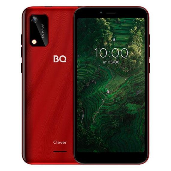 Смартфон BQ-5745L Clever, 5.7&quot;, IPS, 1Гб, 32Гб, 5 Мп, 2700 мАч, красный