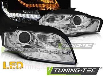 Передние фары DAYLIGHT LED IND. CHROME для Audi A4 B7