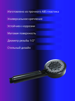 Лейка для душа 1/2 Margo черная