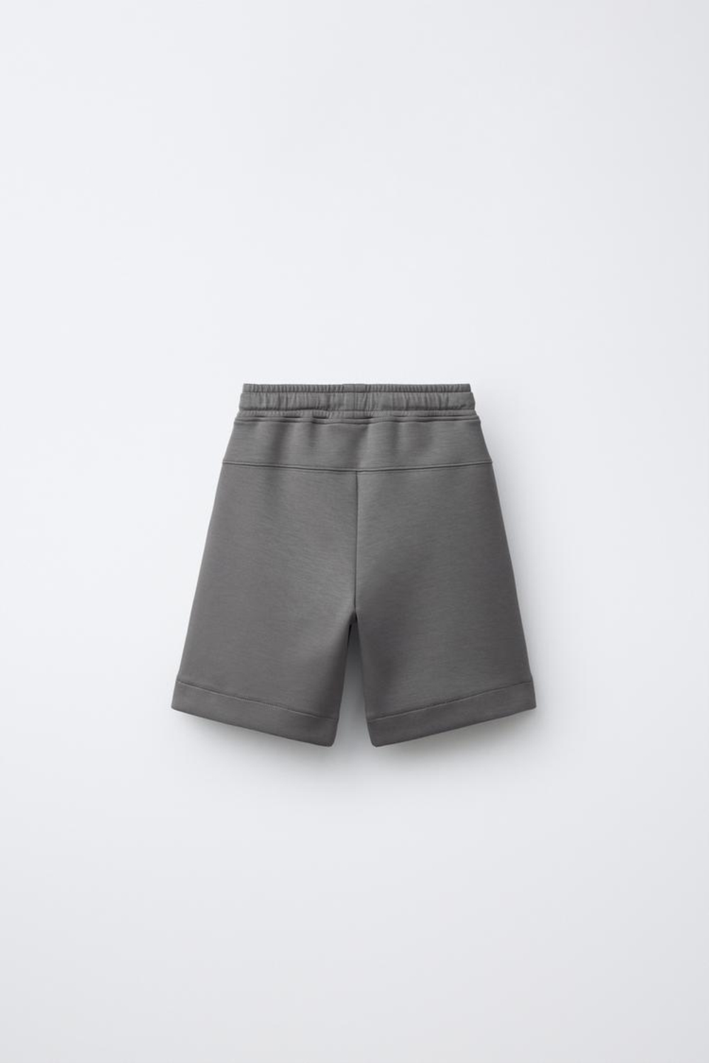 ZARA СПОРТИВНЫЕ ШОРТЫ ИЗ МОДАЛА, АНТРАЦИТОВО-СЕРЫЙ