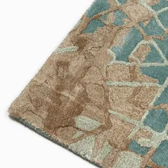 Ковер Light Turquoise 180х270 см, вискоза, шерсть, хлопок