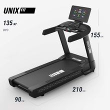 Беговая дорожка UNIX Fit T-1520 PRO (LED)