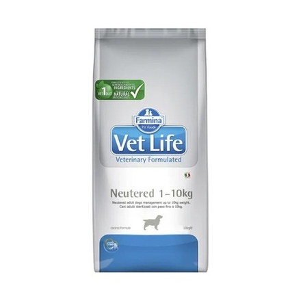 Сухой корм FARMINA Vet Life Dog Neutered 1-10 kg для взрослых стерилизованных собак с весом до 10 кг - 10 кг