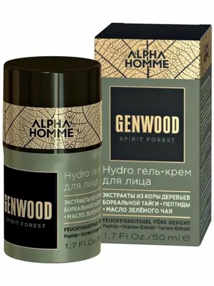 Гель-крем для лица Alpha Homme Genwood Hydro Estel, 50 мл.