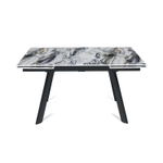 Стол раскладной Stone (140+40+40), керамика глянцевая Cold Jade