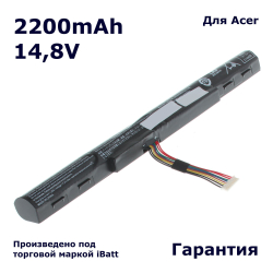 Аккумулятор iBatt 2200mAh для ноутбука Acer Aspire E5-422, 573, 722 (AL15A32)